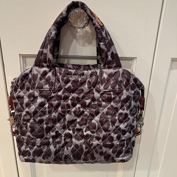 MZ Wallace Quilted Sutton Purse in Leopard Print - Picture 1 of 12